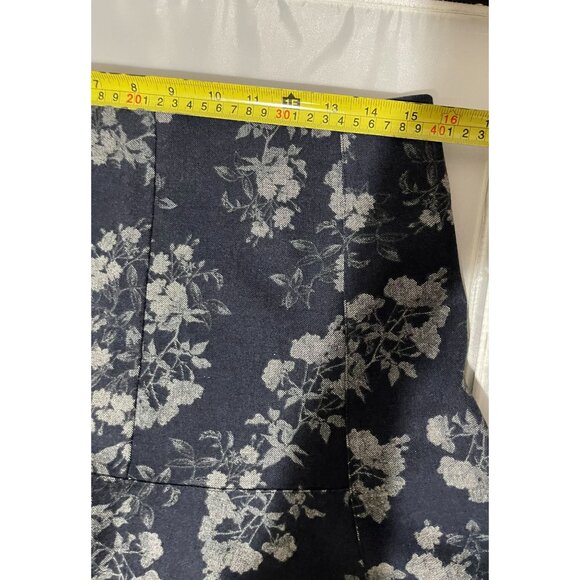 Banana Republic Floral Print Wool Blend A-Line Skirt Size 8 - Picture 12 of 14